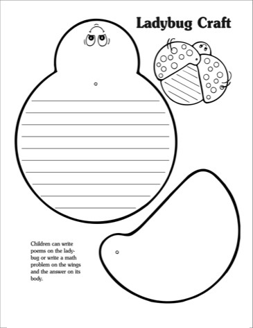 ladybug math free worksheets for kıds (7) « funnycrafts