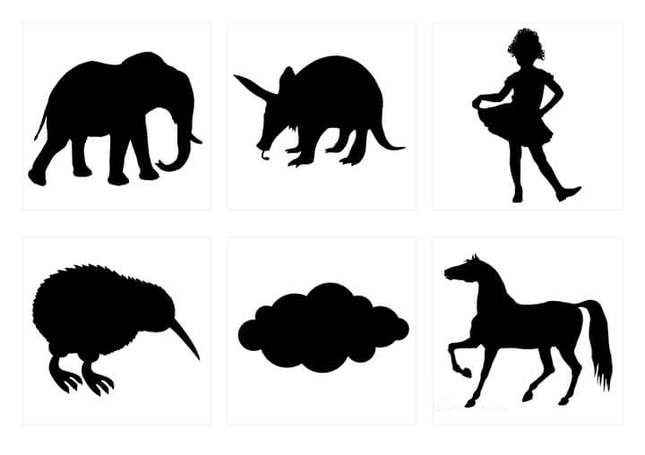 free printable animal shadow match worksheets 1 funnycrafts handmade paper christmas decorations