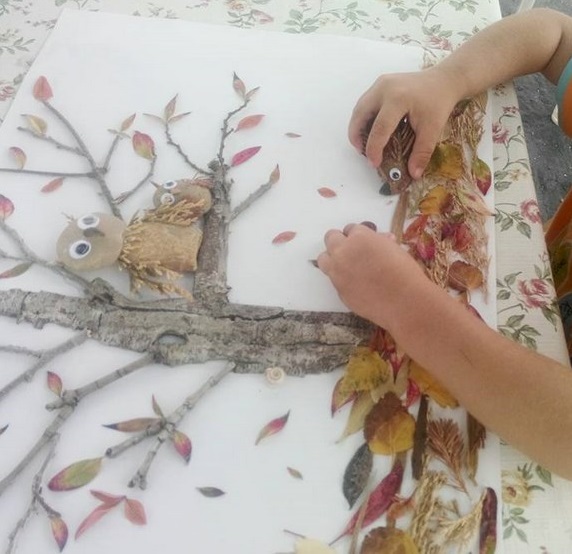 how_to_make_crafts_using_leaves_for_preschool
