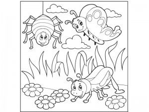 coloring pages bugs « preschool and homeschool