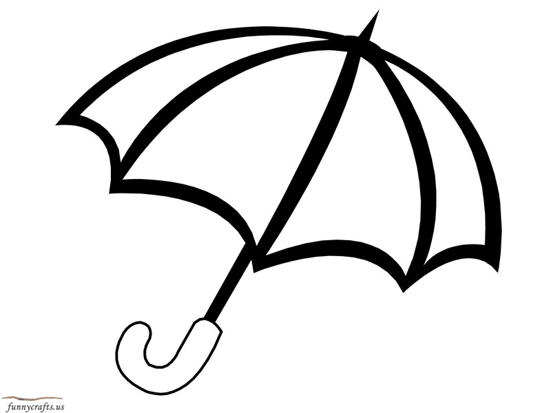 Download rainbow umbrella coloring page « Preschool and Homeschool