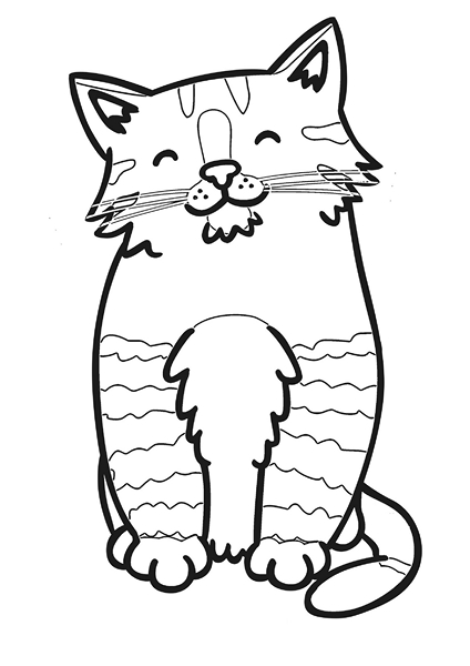 zoo coloring pages cat