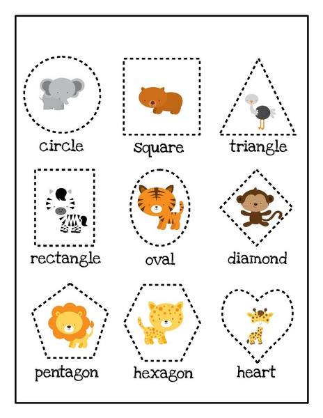 zoo shapes activities