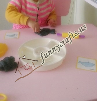 create x trays with play dough (2)