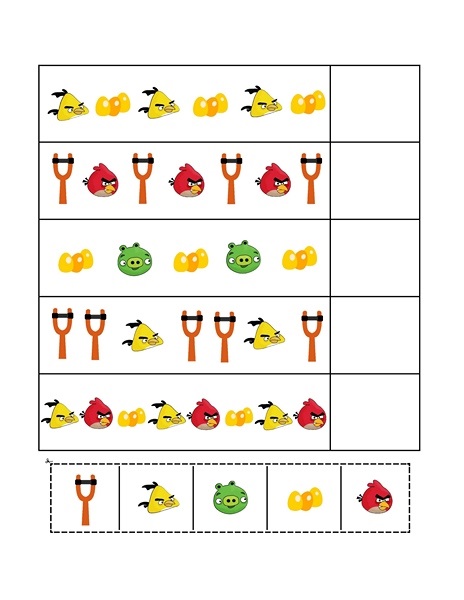 angry birds pattern activity