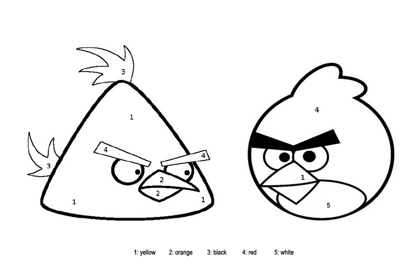 coloring angry birds
