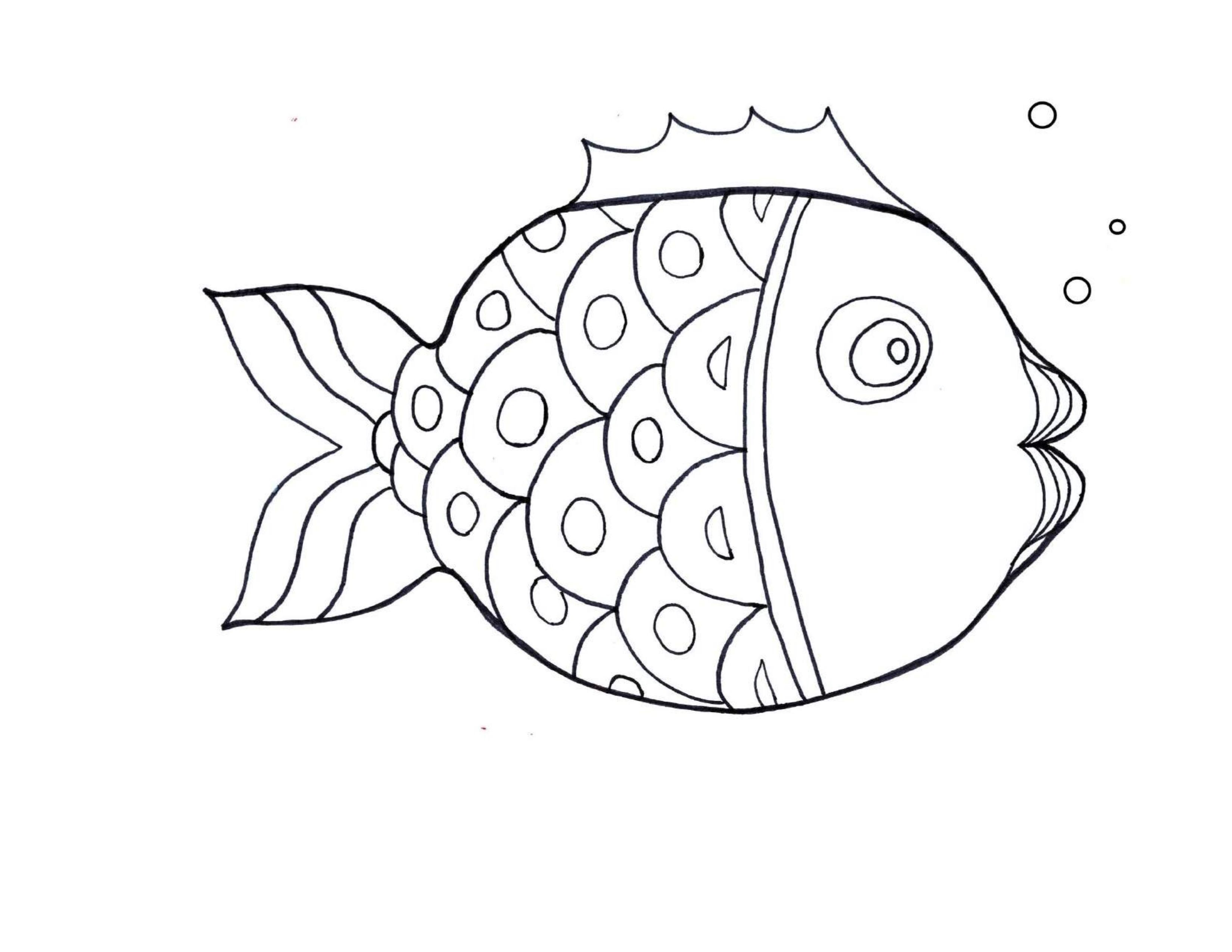 best fish coloring pages for kindergarten 4 « Preschool and Homeschool