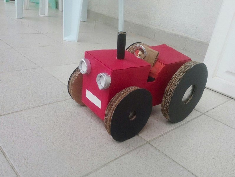 cardboard tractor tutorial