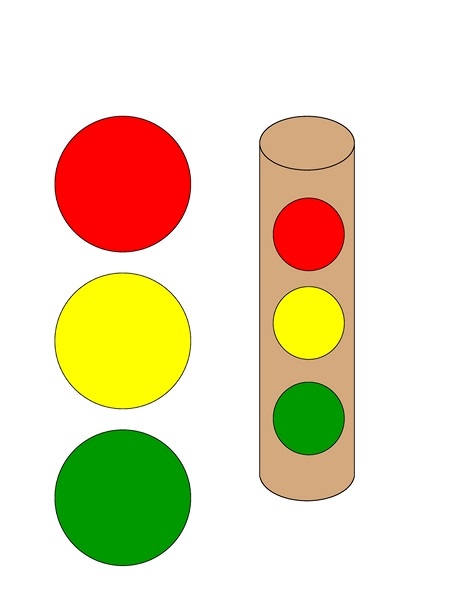 Make a traffic light for kids « funnycrafts