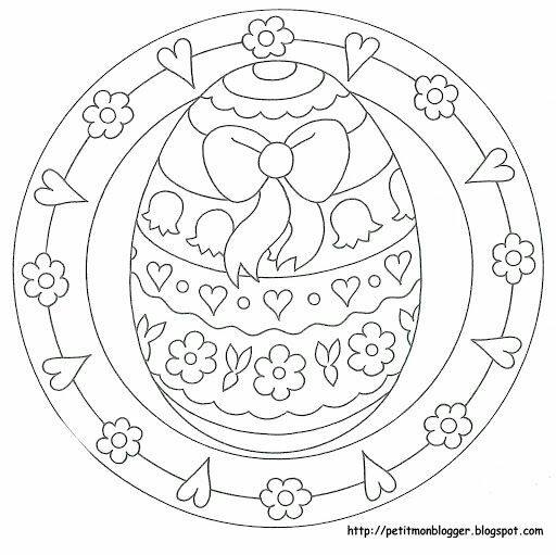 Download preschool easter egg mandala coloring (8) « Preschool and Homeschool