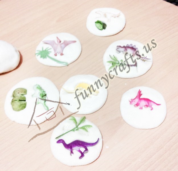 salt dough dinosaur fossils for kids