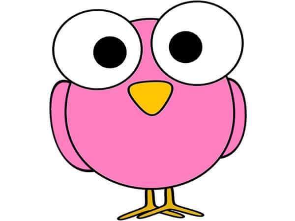 pink owl free printable
