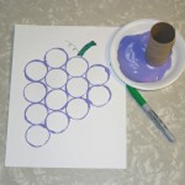 print grape art activity