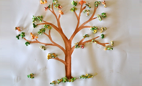 how to make popcorn tree