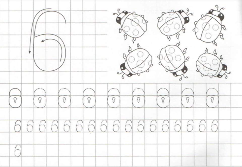 number writing practice 1-10