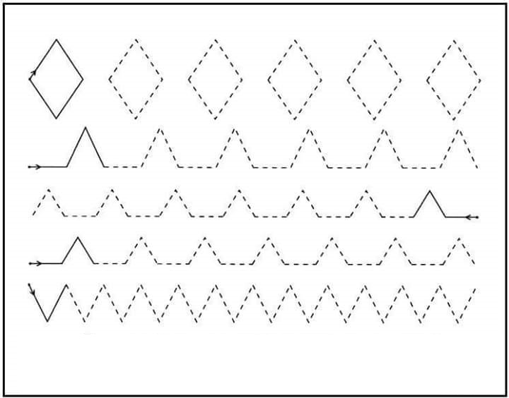worksheet patterns fun Preschool handwriting « powerful kids worksheet (2) for