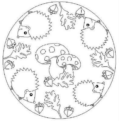 autumn mandala coloring 2 preschool and homeschool christmas classroom bulletin board ideas