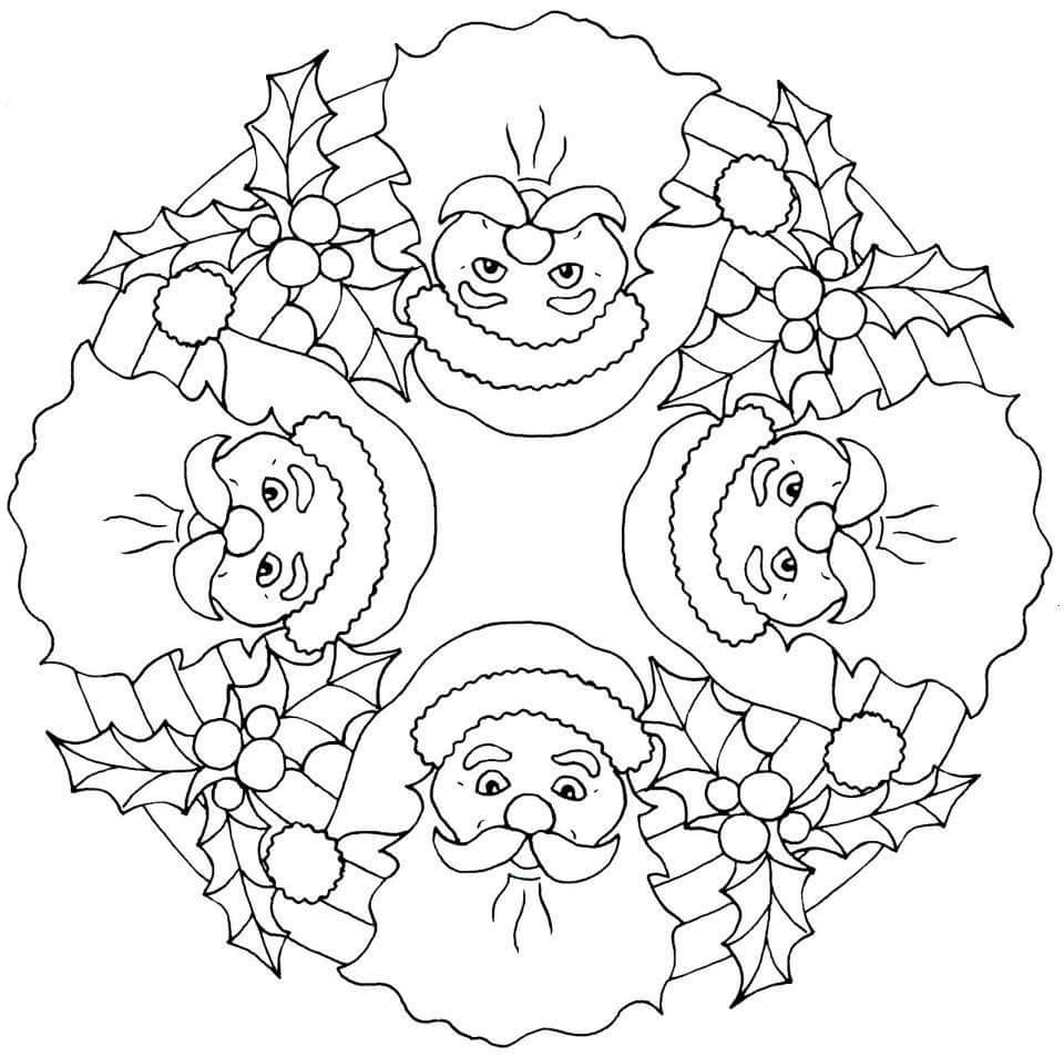 mandalas christmas coloring pages - photo #16