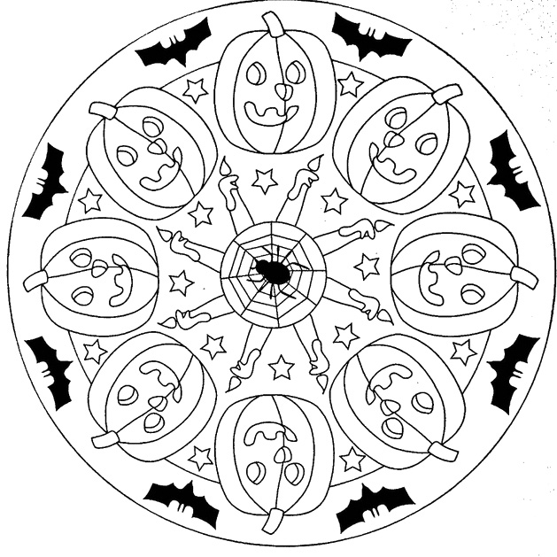 coloring-pages-halloweens-mandalas-drawing-1 « funnycrafts