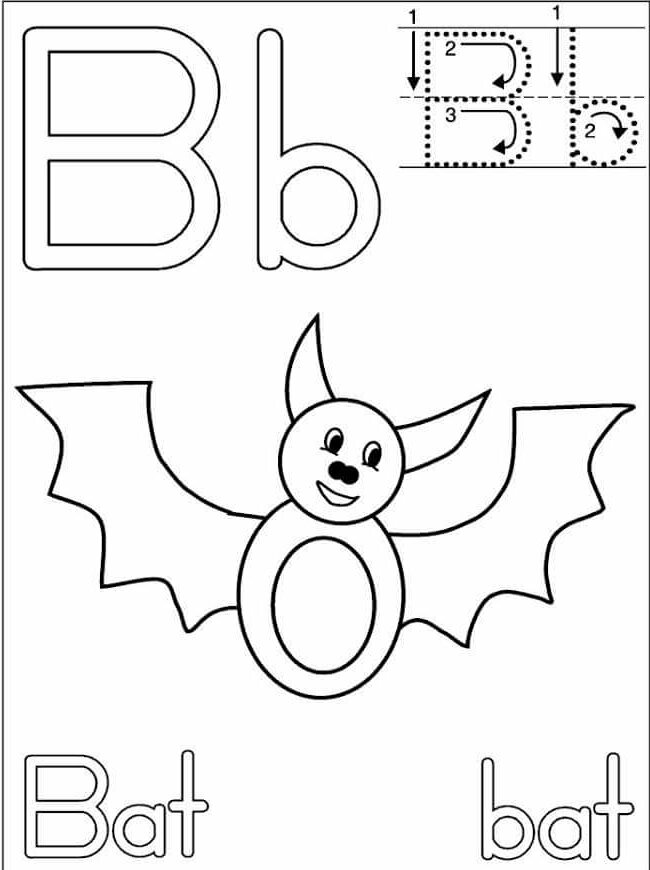 letter b handwriting worksheets foe kindergarten