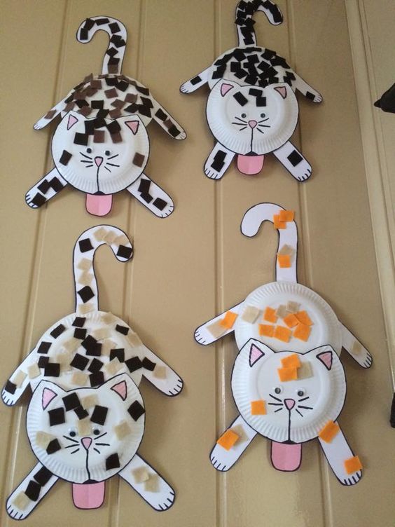Cat craft for kindergarten Cat craft for kindergarten