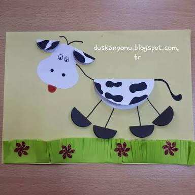 folding-paper-cow-craft