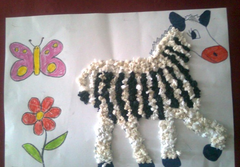 tissue-paper-zebra-craft