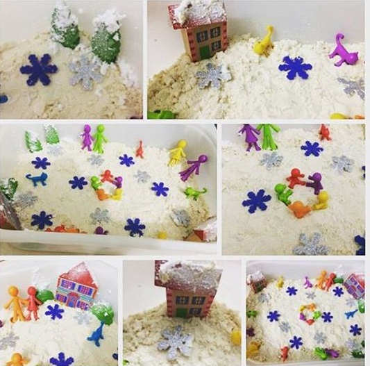 moon-sand-sensory-bin-winter-themed