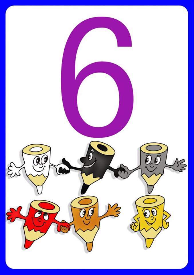 number six flashcards for kids preschool and homeschool christmas projects for toddlers