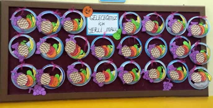 plate-fruits-bulletin-board-idea