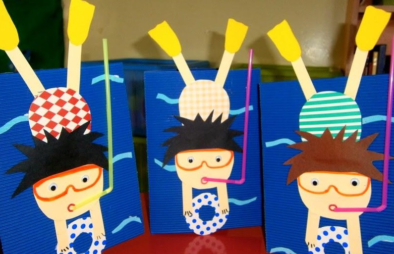kindergarten worksheets craft art Homeschool « ideas craft and scuba Preschool 1 diver