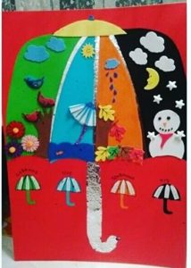 Umbrella craft for preschoolers | Funny crafts