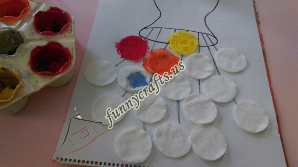 cotton-pads-flower-art-idea-step-3