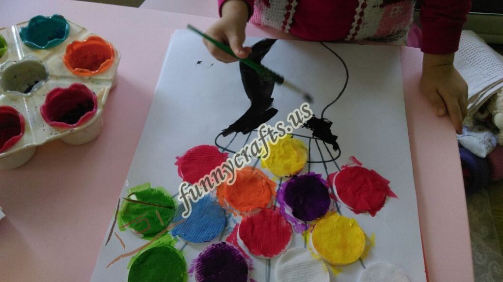 cotton-pads-flower-art-idea-step-9