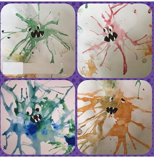 Germ art activity « funnycrafts