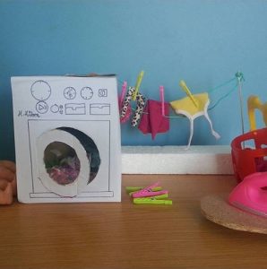 Make a washing machine out of cardboard