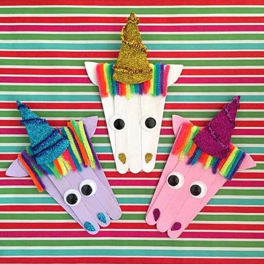 Popsicle Stick Unicorn Craft